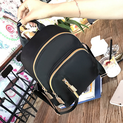 牛津布简约百搭学生小背包韩版女包包女士双肩包帆布包|ms