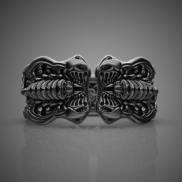 Anel vintage de escorpião com símbolo totem da moda_voghion.com