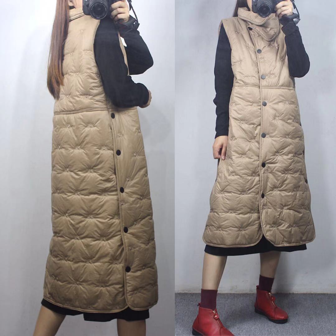 2019 winter new pattern Retro personality literature Wild section Embroidery Side buckle have more cash than can be accounted for Down Cotton Vest