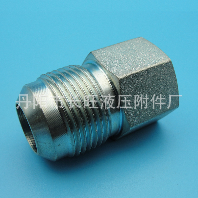 供应碳钢扩口式接头卡套接头油管流体过渡液压接头焊接端直通接头