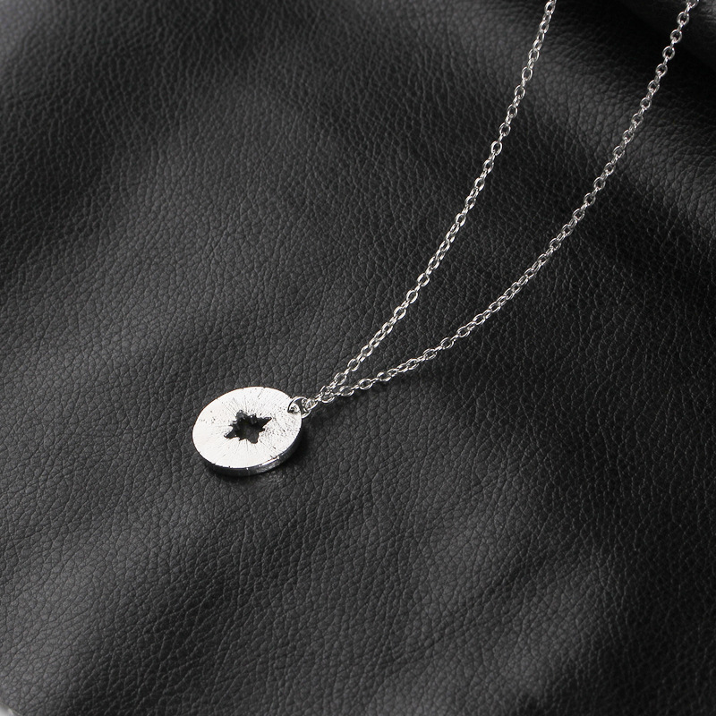 explosion models outdoor necklace creative fashion compass letter pendant necklace accessories whole