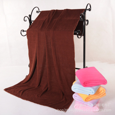 产地货源 70*140大毛巾薄款浴巾男女学生抹胸游泳速干|ru