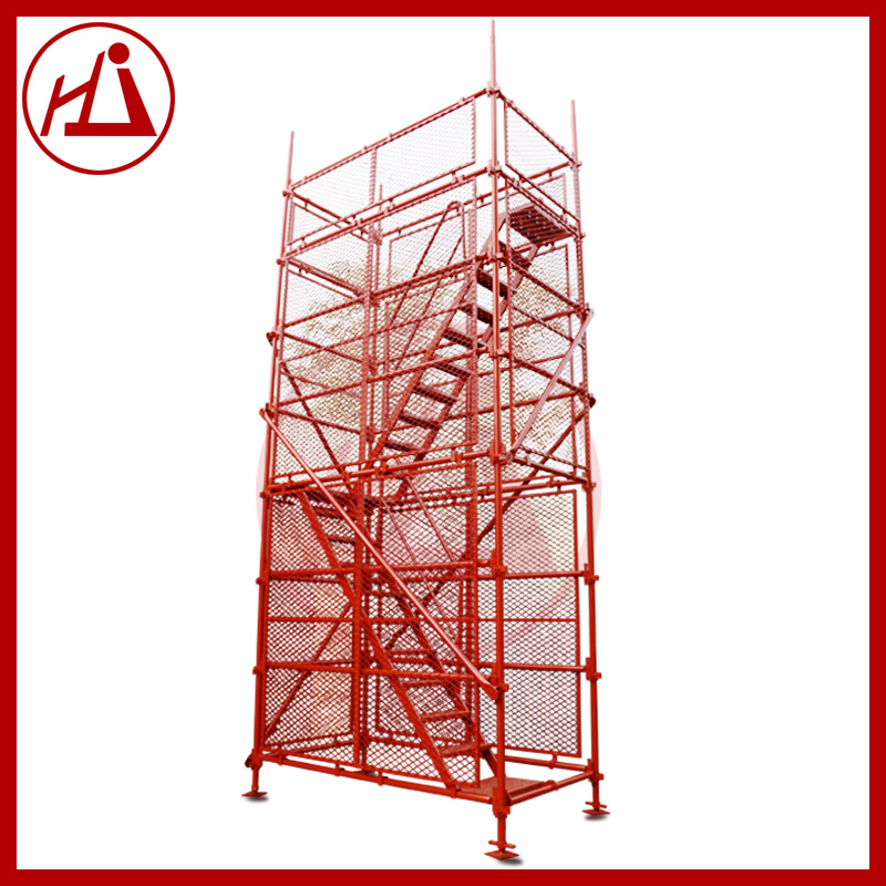 厂家 新款桥梁施工防护网金属爬梯 75型香蕉式脚手架 现货供应