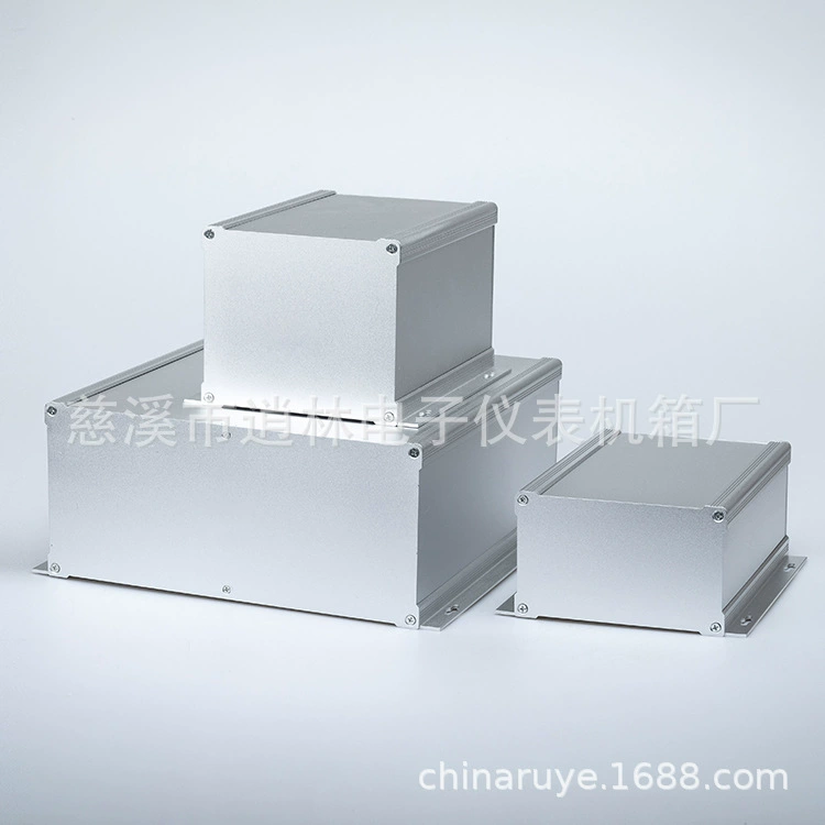 Металлический корпус прибора, корпус алюминиевого профиля, цельноалюминиевый комбинированный алюминиевый корпус 198-1, тип 90*150*200
