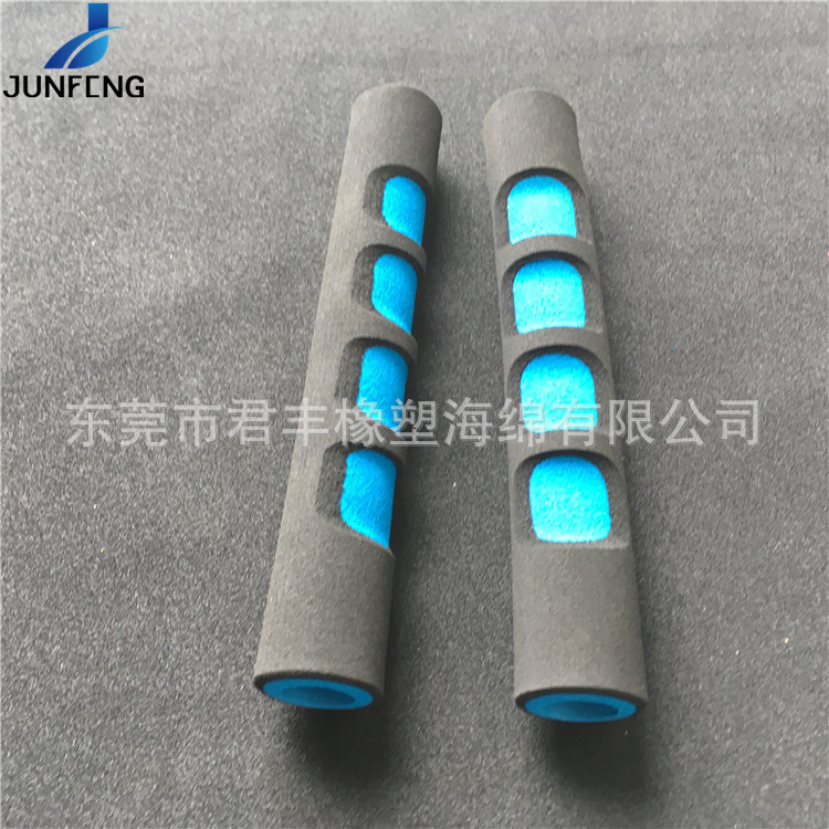吸震双色手把套旅行车赛车用蝴蝶海绵管NBR把套加长减震公路把带