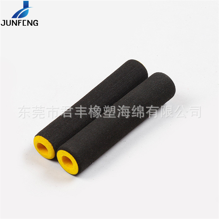 厂家批发NBR橡塑双色套管运动健身器材手柄工具泡棉手把套
