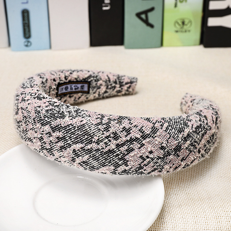 Sponge Thickening Material Headband Ladies Wide Side Headband display picture 6