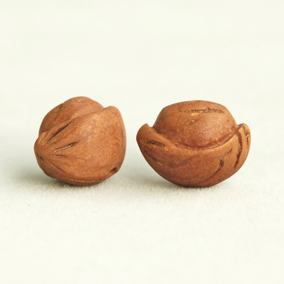 natural Dragon pattern Peach Botany Arts and Crafts manual diy Jewelry parts carving