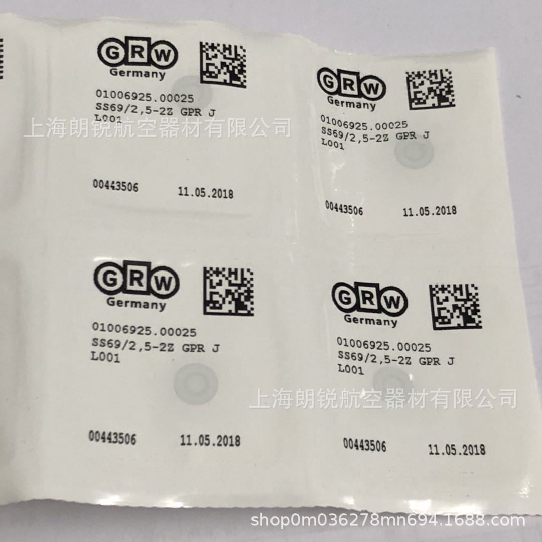 德国GRW轴承SS69/2,5-2ZGPRJL001原装进口SS69/2,5-2Z GPR J L001