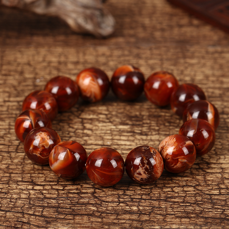 廠家批發直播展銷會地攤二代琥珀蜜蠟血珀藍珀金珀單圈手串男女款