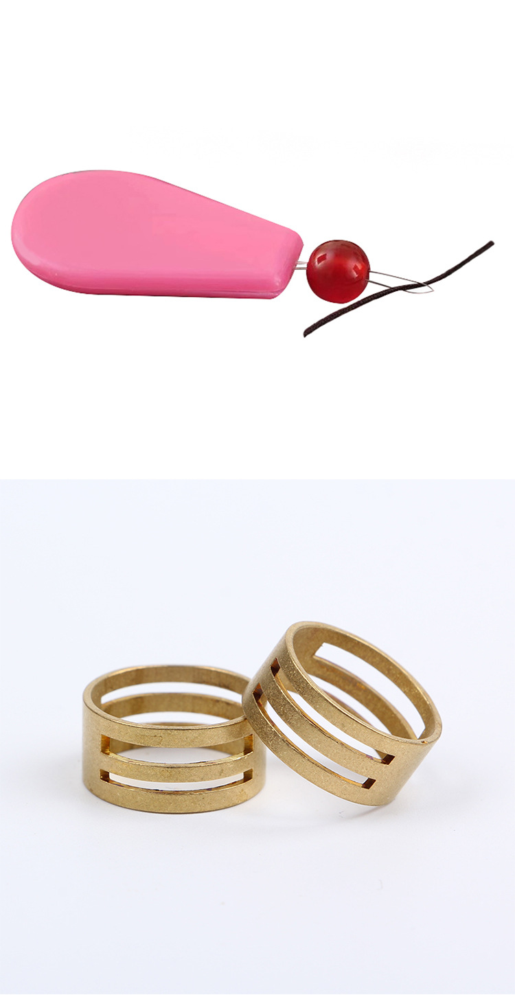 Factory direct sales of acrylic loose beads materials, a hundred sets of diy iron rings, end beads, and various accessories and ornaments wholesale detail image 4