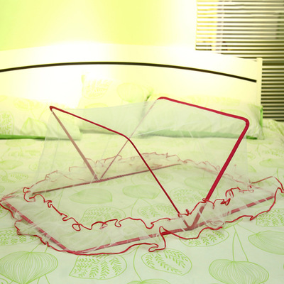 廠家供應 兒童折疊式寶寶蚊帳 免安裝嬰兒床蚊帳 單個支架蚊帳