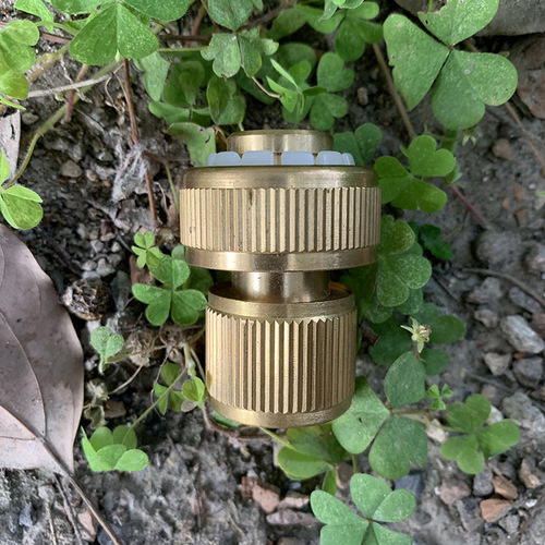 All-copper 6-point water connector faucet quick-connect car wash high-pressure water gun PVC hose connector cleaning garden