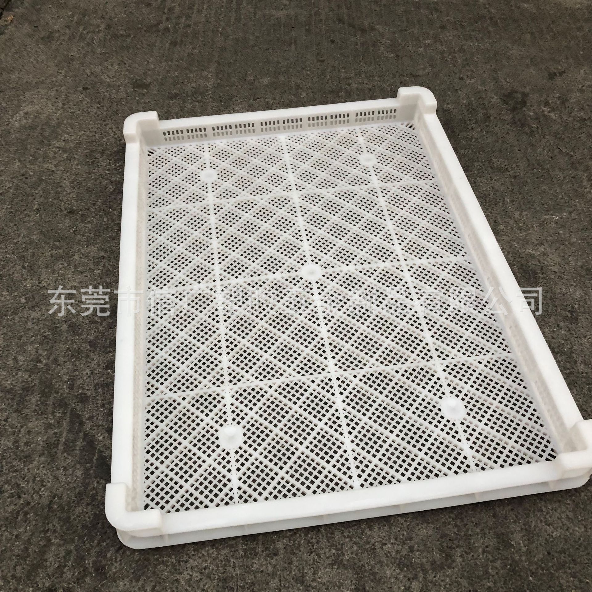 厂家直销白色食品级塑胶烘干盘 耐高温食品塑料烘盘 塑料烘烤盘