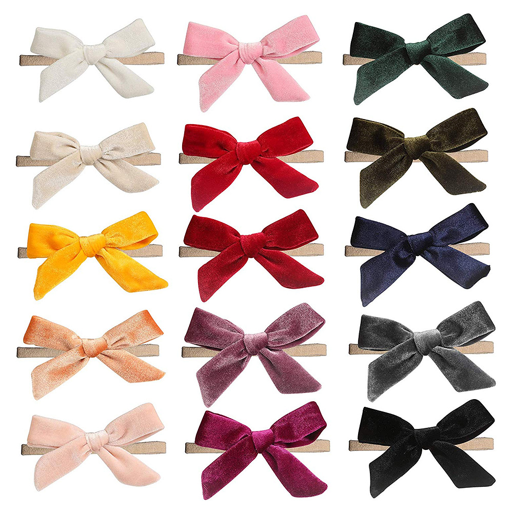 New Fashion Children Bowknot Cute Cheap Scrunchies Wholesale display picture 26