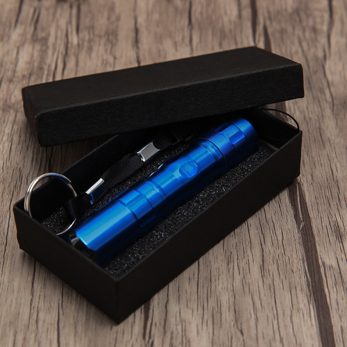 Mini LED Flashlight Ground Stool Blind Box Outdoor Torch Powerful Flashlight Gift Aluminum LOGO