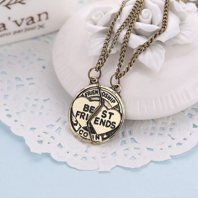 Necklace Personalized Jewelry Accessories Fashion Letters Good Friends Necklace Wholesale Nihaojewelry display picture 1