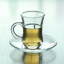 厂家批发精白料玻璃杯餐厅茶杯家用水杯子可加印logo多功能咖啡杯