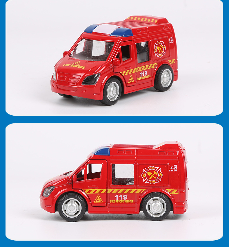 119 red ambulance dhl toy van