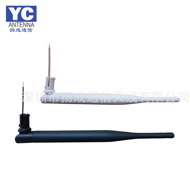 厂家直销2.4G/wifi天线卡口可折叠胶棒天线 黑白款 价格优惠
