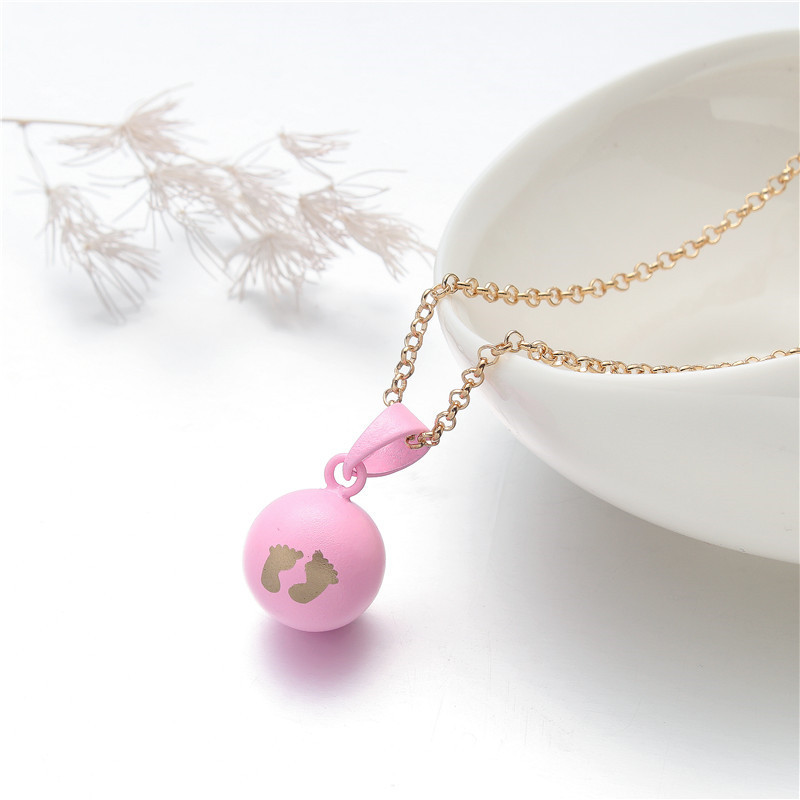 Fashion Footprint Copper Plating Pendant Necklace 1 Piece