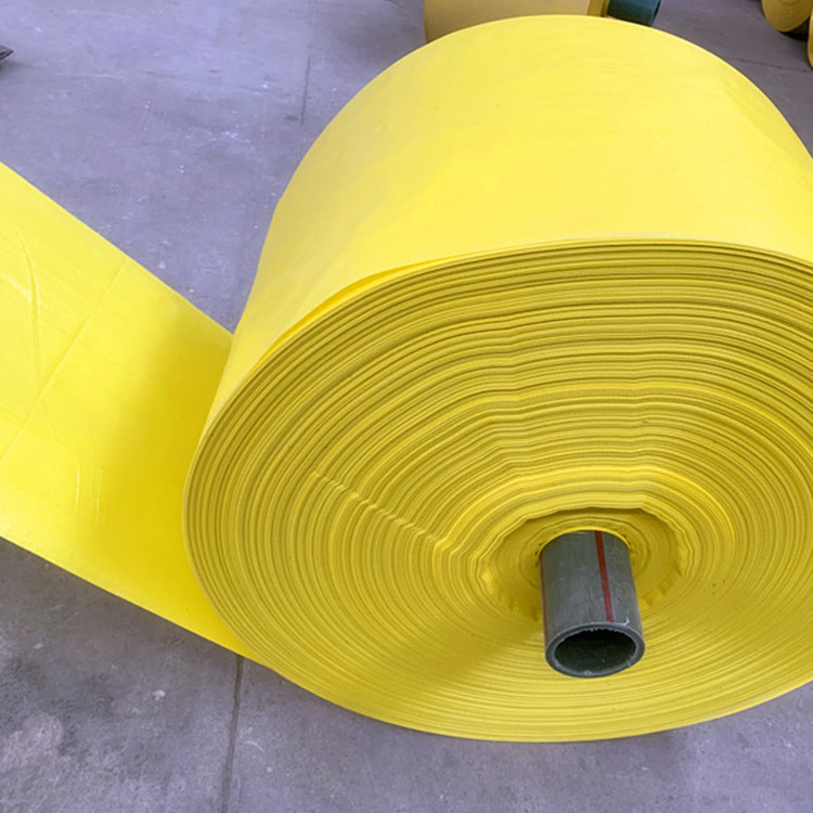 厂家塑料编制袋现货批发黄色pp编织袋半成品定做布卷编织布卷筒布