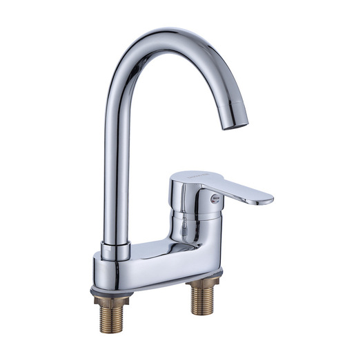 Manufacturer supplies basin hot and cold faucet single handle double hole washbasin faucet basin faucet bathroom faucet