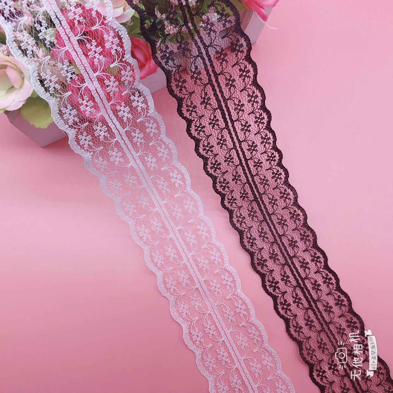 Lace rice-shaped flower double-sided non-elastic lace 133-2A# width…