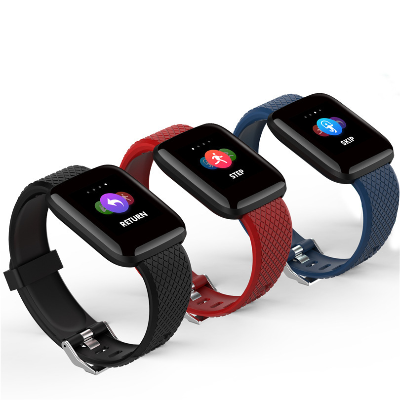 116plus Smart bracelet Color Screen D13 Heart rate and blood pressure detection message reminder Bluetooth cross-border wholesale foreign trade undefined