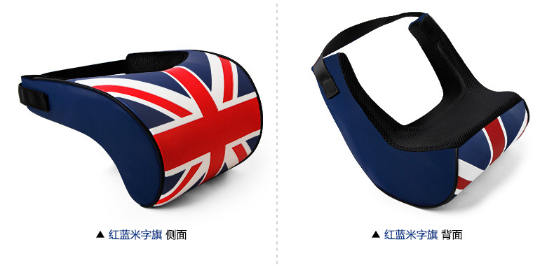 Factory wholesale rice flag neck pillow car supplies space memory foam pillow general car headrest