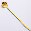 304 stainless steel flower spoon long -handed gold -colored mixing spoon high -value cherry blossom spoon souvenir gift manufacturer direct sales