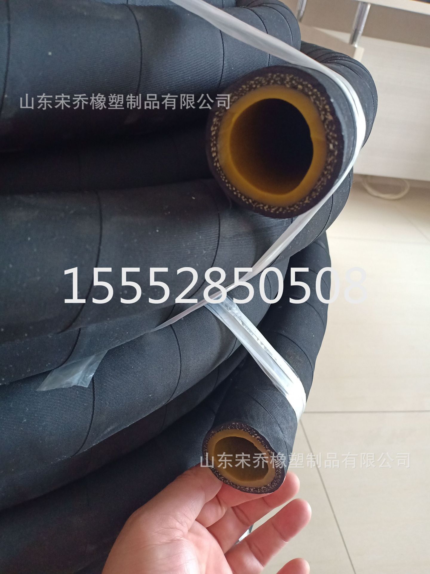 各种型号 耐磨耐损线编喷砂胶管帘子线编织高压橡胶软管