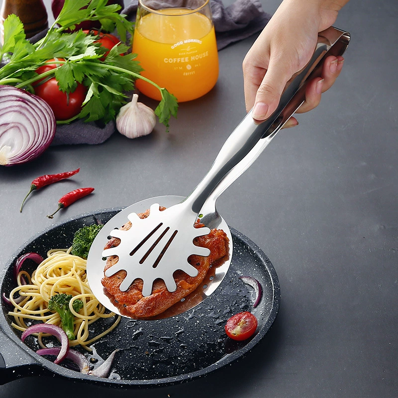 Фабричная прямая многофункциональная пищевая нержавеющая сталь для слива масла зажим для жареной пищи масло ложка Фильтр Масляный зажим пищевой зажим