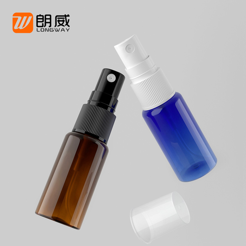 15ml botella de spray de hombro redondo botella de plástico PET botella de rocío puro botella de tóner cosméticos sub-botella