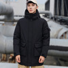 winter men's wear Down Jackets Mid length version work clothes Hooded Duck Youth man coat fashion Trend leisure time