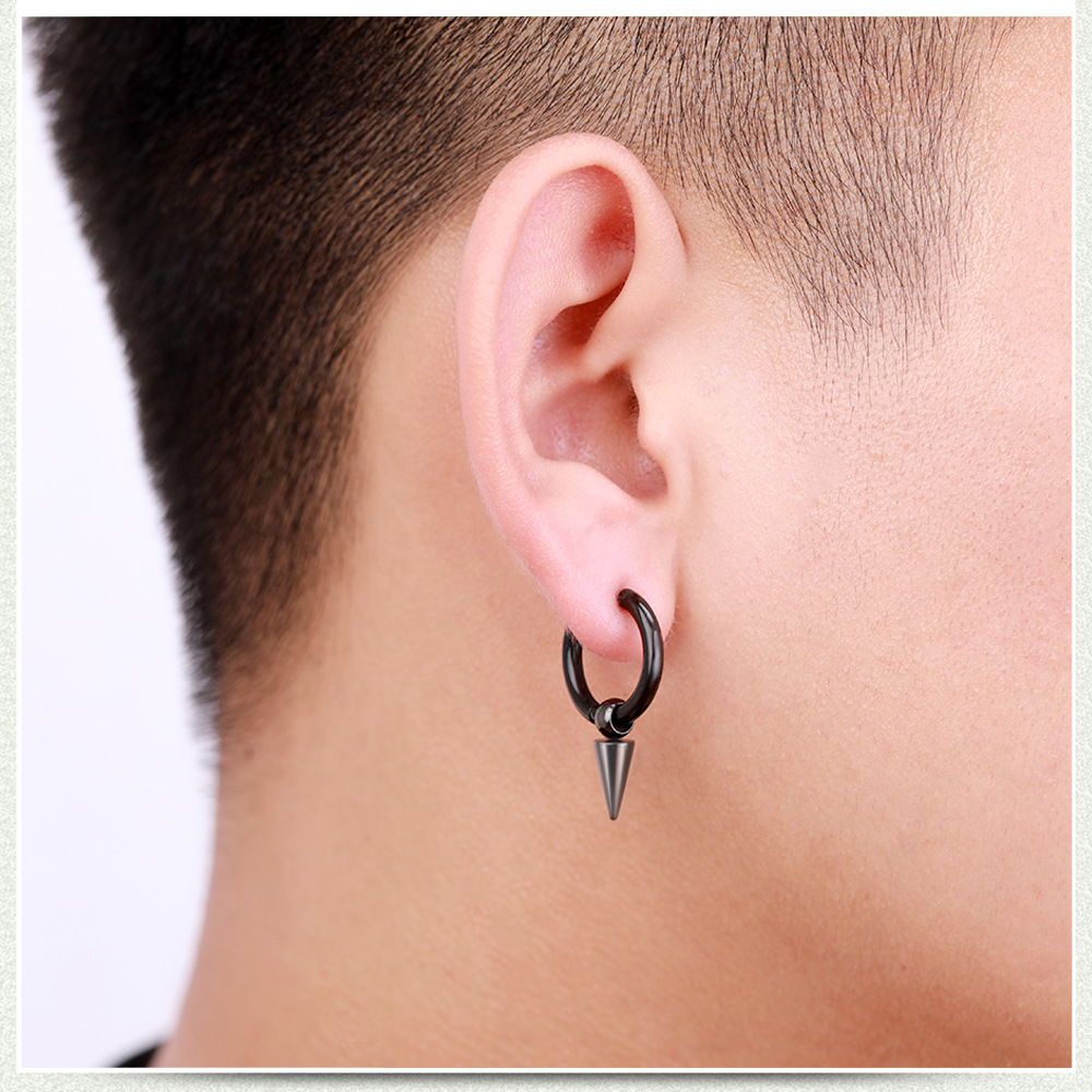 1 Piece Simple Style Geometric Plating Stainless Steel Earrings display picture 13