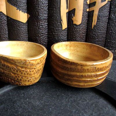 厂家直销品质保证新款环保竹根烟缸竹根工艺品优质竹制工艺品|ms