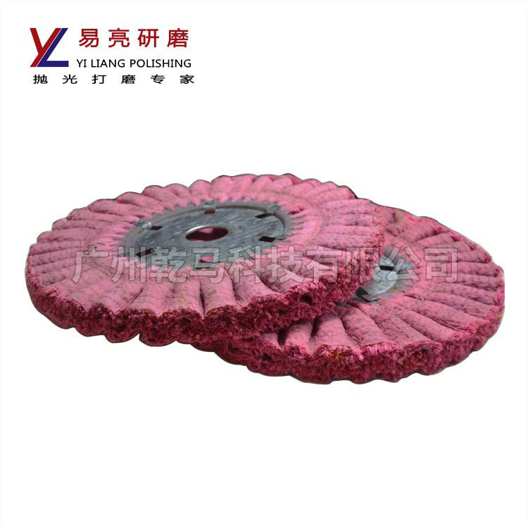 广东工厂中波浪风麻轮不锈钢电镀产品棉布剑麻麻轮抛光轮批发