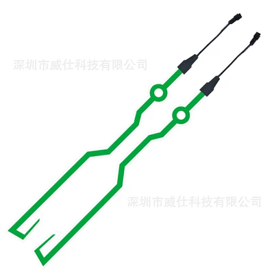 luminous Strip motorcycle night safety – Cold light sheet - green