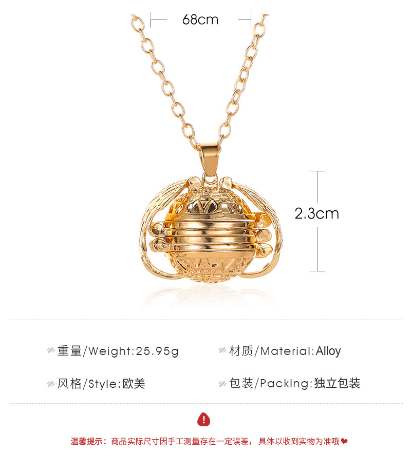 New multi-layer wings photo box necklace locket retro photo box aromatherapy pendant wholesale nihao