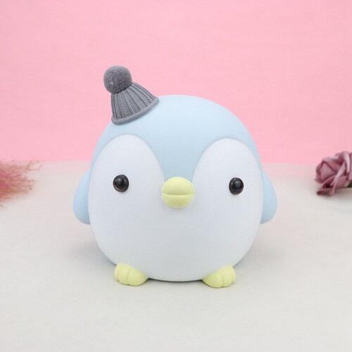 ins Nordic creative cartoon penguin piggy bank Internet celebrity cute vinyl piggy bank children's birthday gift