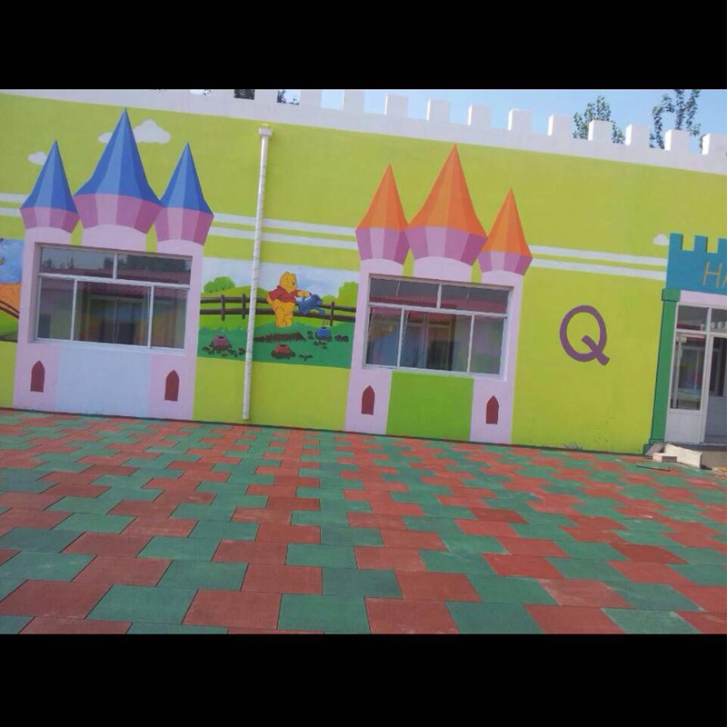 厂家直销防滑橡胶地垫橡胶地垫橡胶地板幼儿园室外橡胶地垫