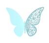 Fuchsia three dimensional decorations with laser with butterfly on wall, layout, 3D, wholesale