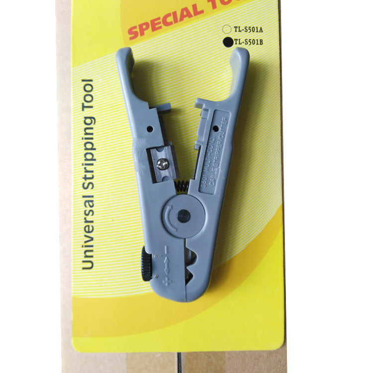 正品太龙TL-S501B可调节多功能网线钳剥线刀电话线网线剥线钳