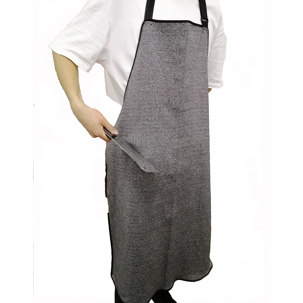 新款可做PE防割灰色围裙时尚成人家用厨房园艺咖啡店围裙