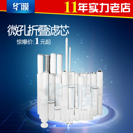 PP折叠滤芯222三角 PP微孔膜滤芯 聚丙烯折叠滤芯三角 30寸