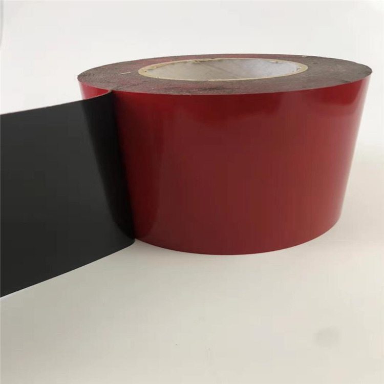 黑色泡棉双面胶红膜