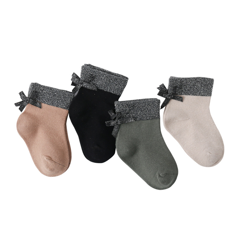 19 nuevos calcetines de los niños de las mujeres de la mitad de la pantorrilla de moda de las niñas calcetines de pelo de las niñas calcetines primavera y otoño algodón peinado princesa