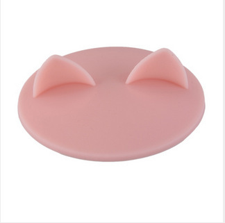 专业生产硅胶防尘杯盖兔耳朵猫耳朵防尘杯盖水杯盖子10cm硅胶杯盖