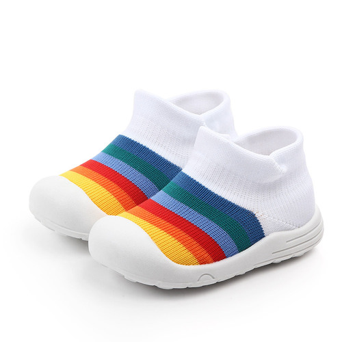 Baby shoes, toddler shoes, men's and women's shoes, spring and autumn soft-soled non-slip breathable casual sports fly-knit shoes 2203